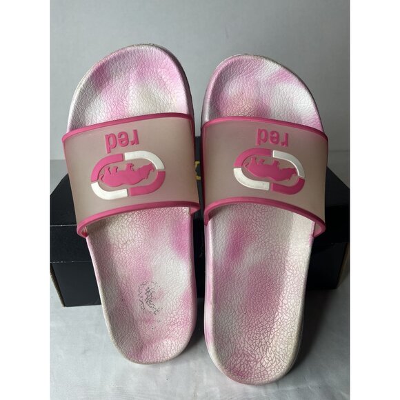 Ecko Unltd. Size 11 Pink Rubber Slides - Picture 1 of 5
